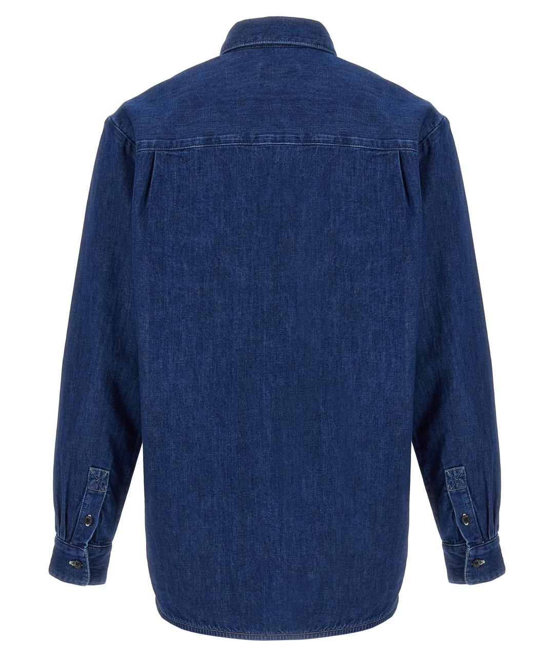 A.P.C. Синяя хлопковая кэжуал рубашка, фото 2