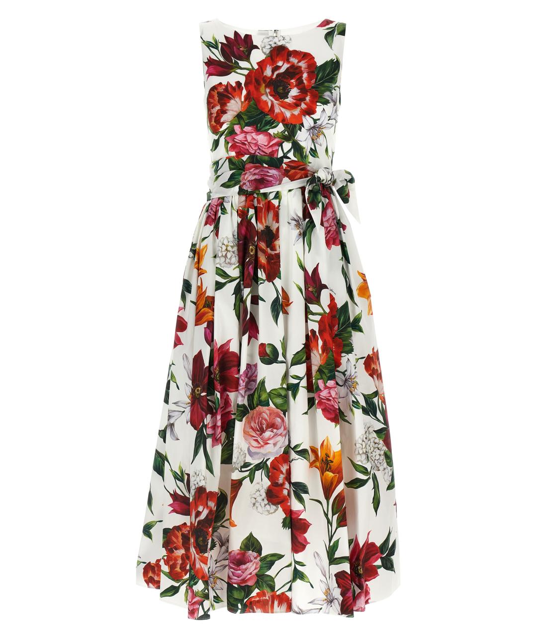 DOLCE&GABBANA Мульти хлопковое повседневное платье, фото 1