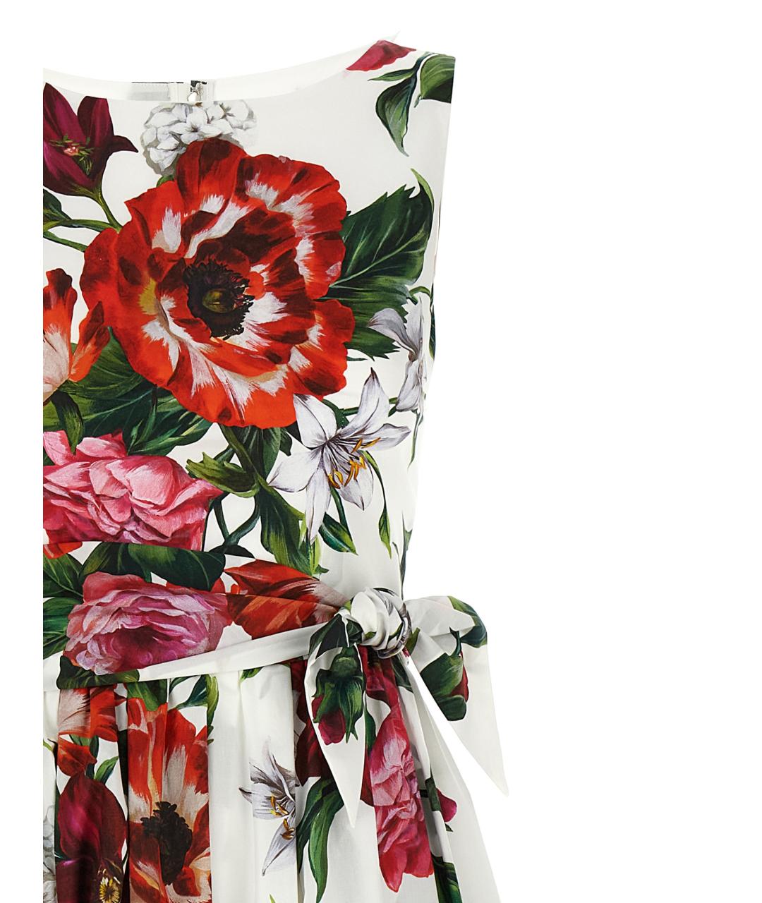DOLCE&GABBANA Мульти хлопковое повседневное платье, фото 3