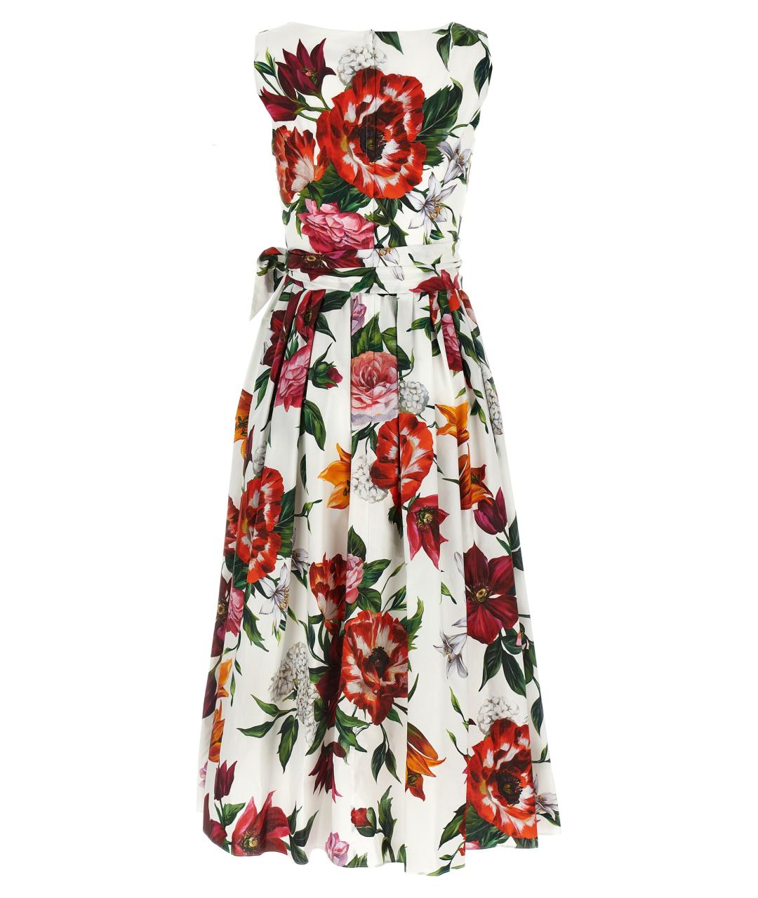DOLCE&GABBANA Мульти хлопковое повседневное платье, фото 2