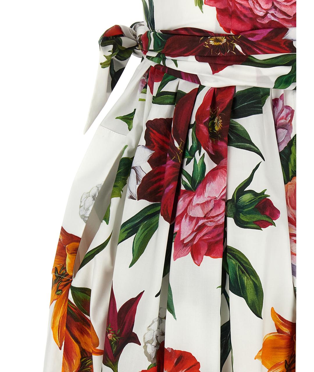 DOLCE&GABBANA Мульти хлопковое повседневное платье, фото 4