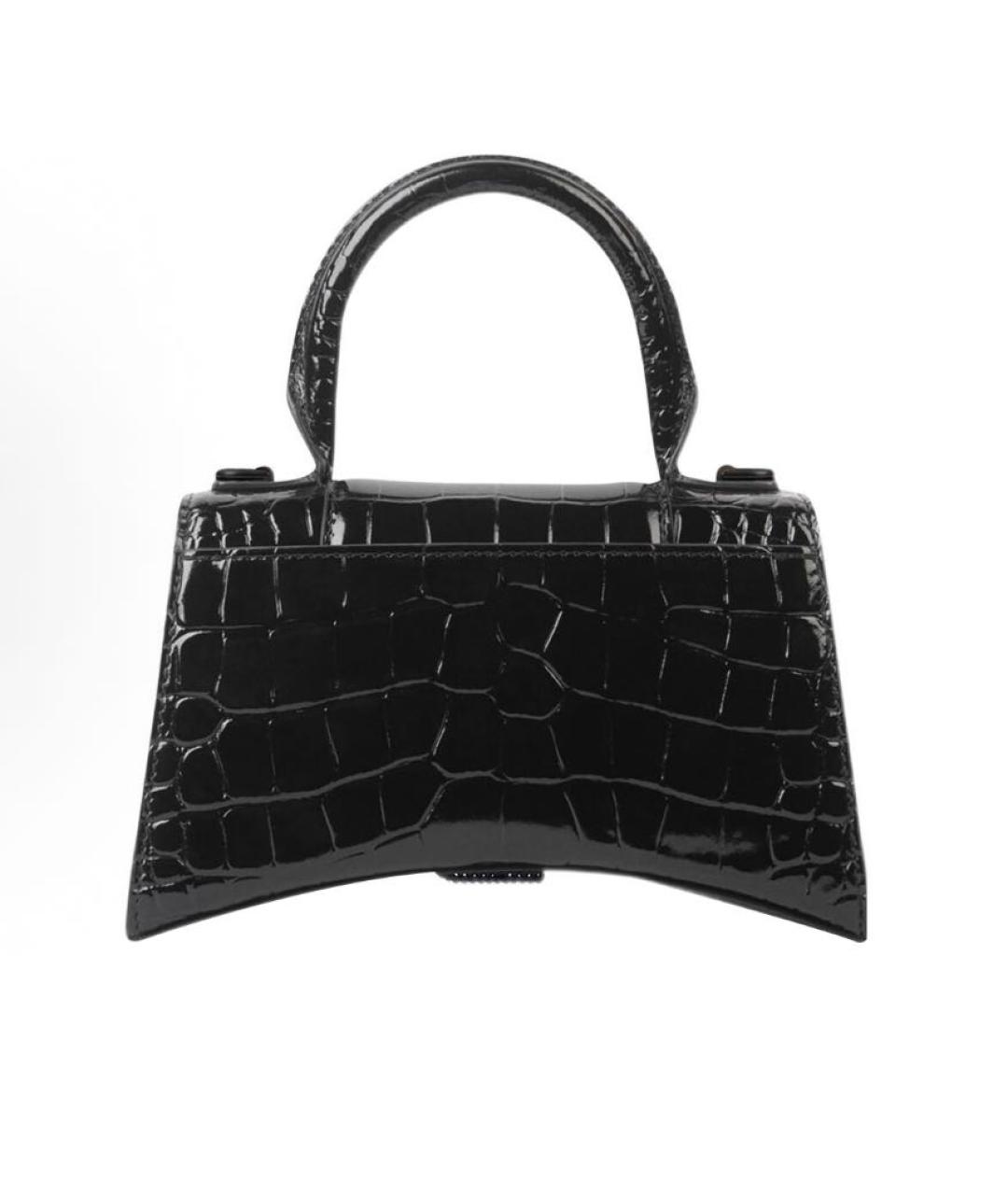 BALENCIAGA Черная кожаная сумка с короткими ручками, фото 3