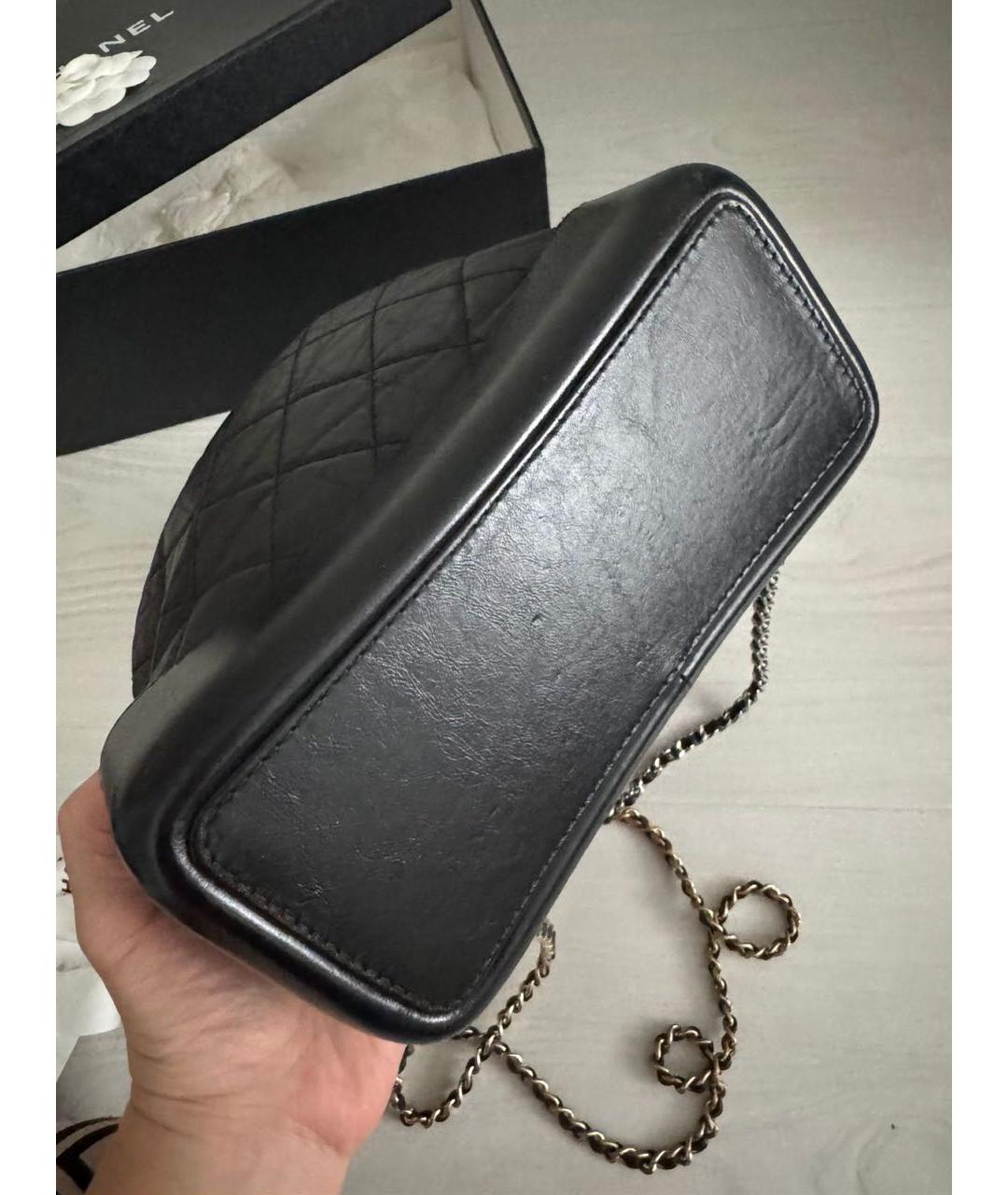 CHANEL Черный кожаный рюкзак, фото 6