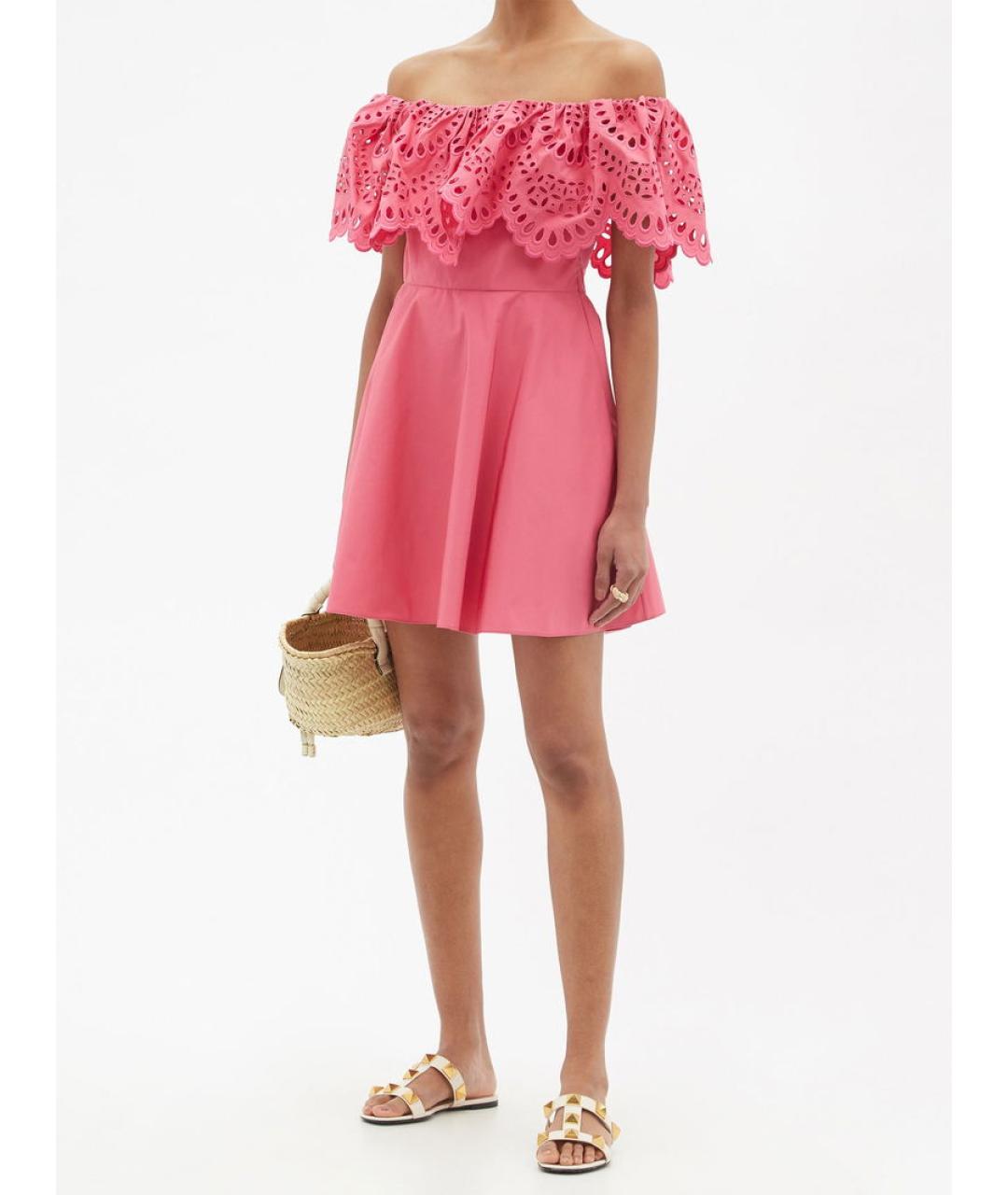 VALENTINO Розовое коктейльное платье, фото 4