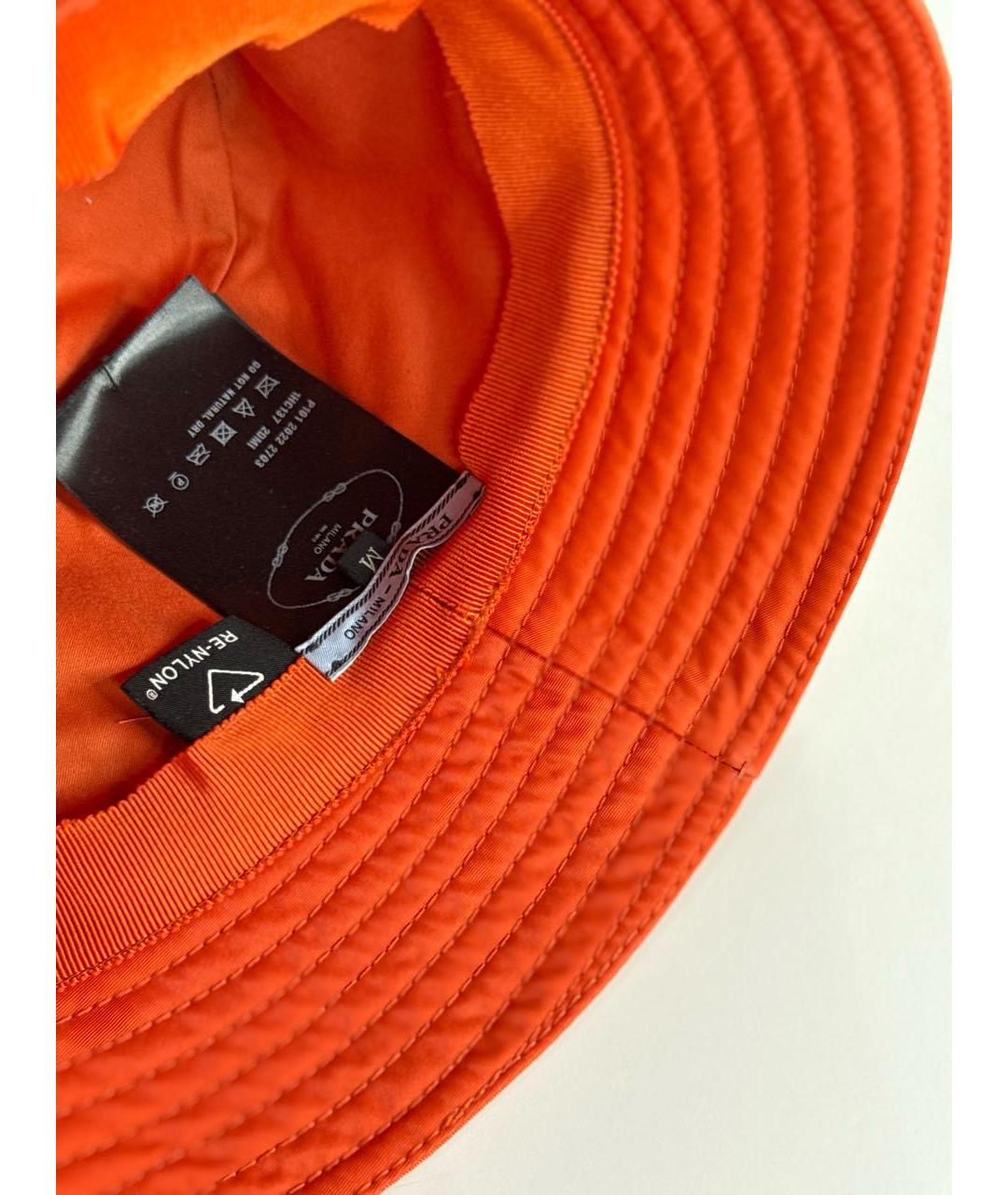 PRADA Оранжевая панама, фото 4