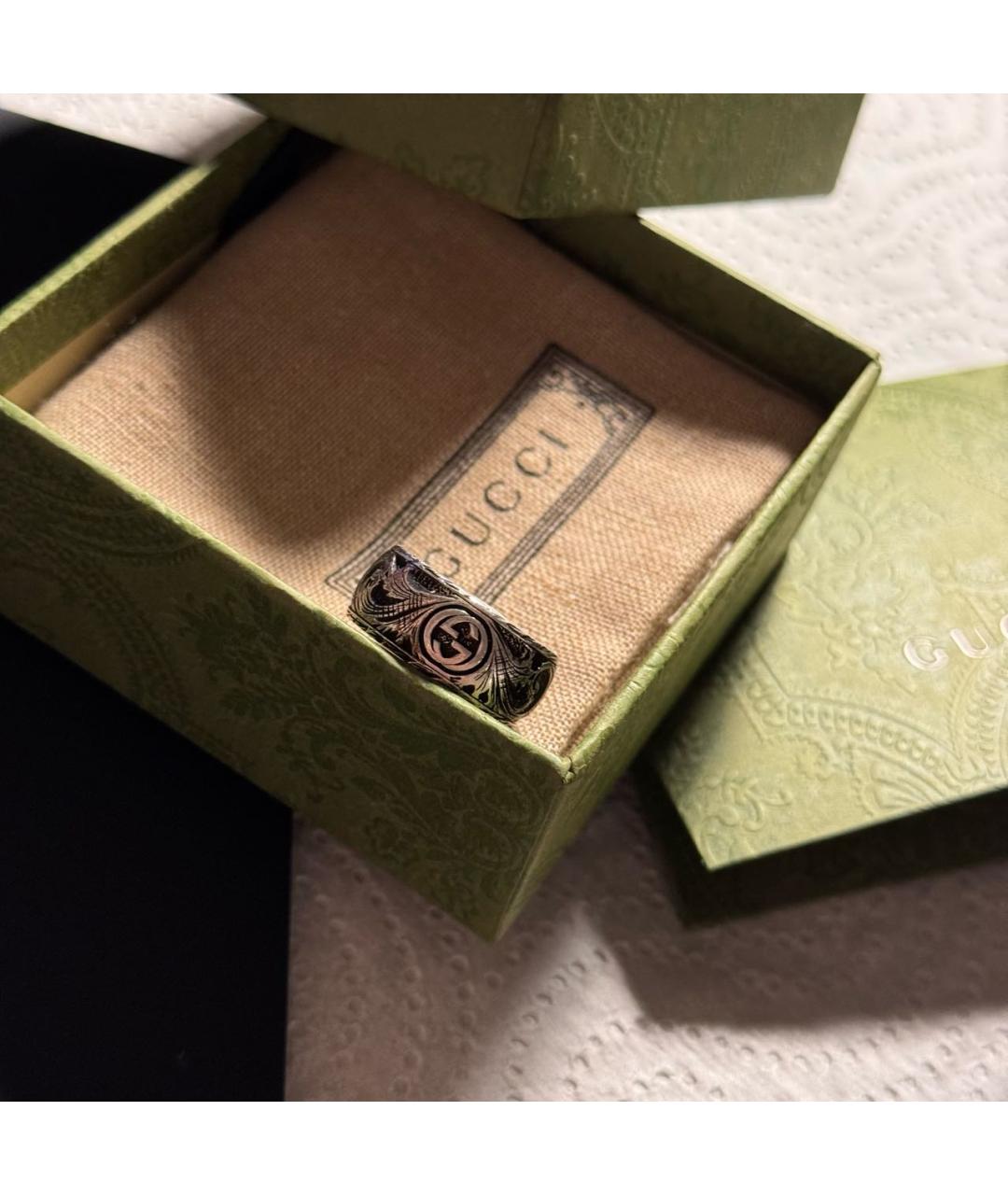 GUCCI Серебряное серебряное кольцо, фото 4