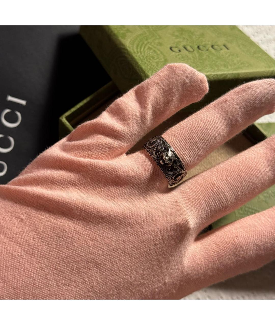 GUCCI Серебряное серебряное кольцо, фото 5