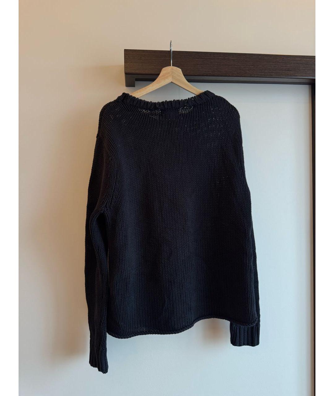 ACNE STUDIOS Черный хлопковый джемпер / свитер, фото 3
