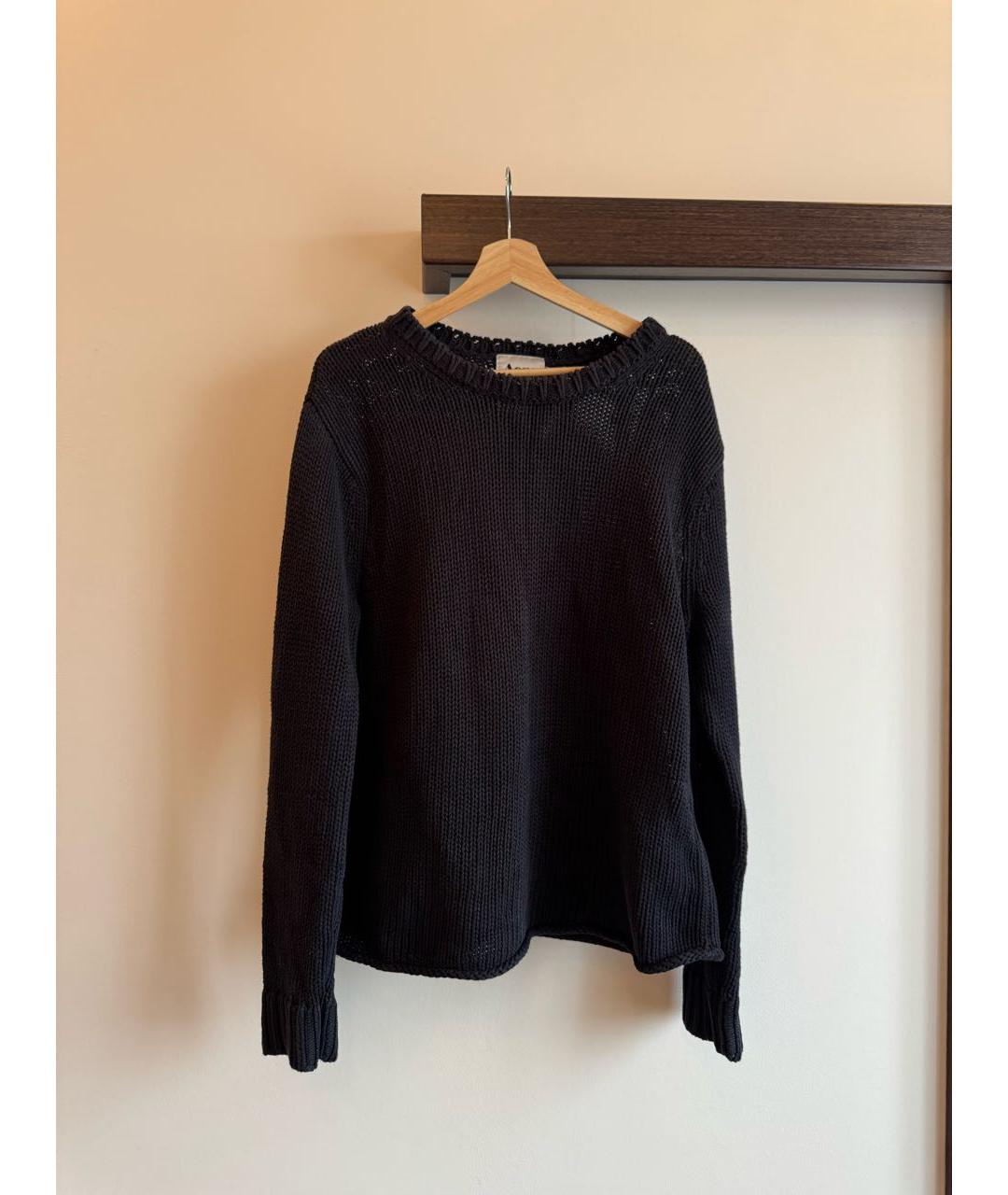 ACNE STUDIOS Черный хлопковый джемпер / свитер, фото 6