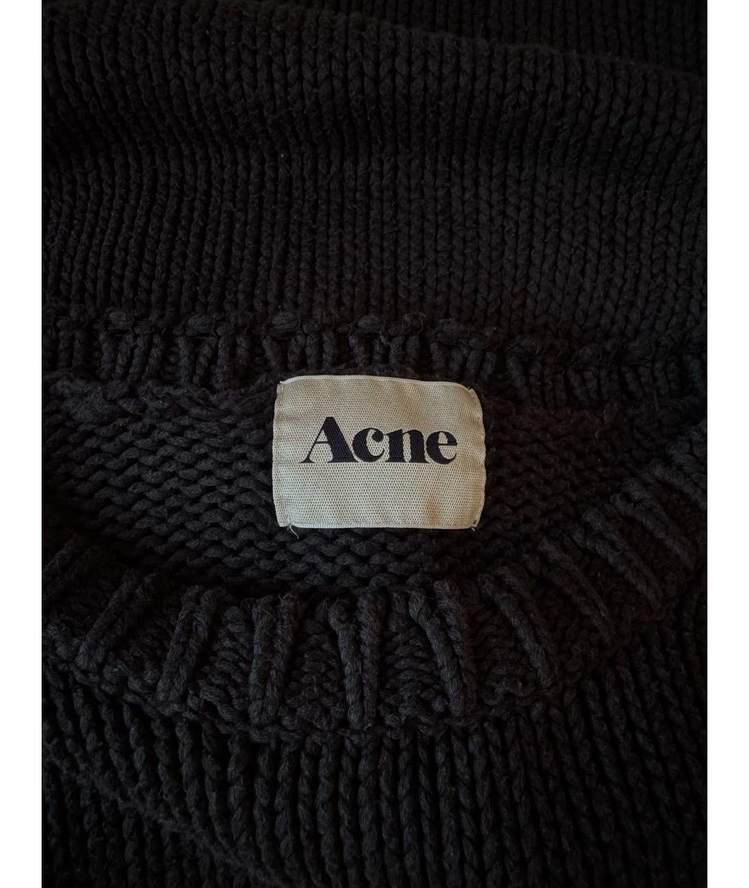 ACNE STUDIOS Черный хлопковый джемпер / свитер, фото 5