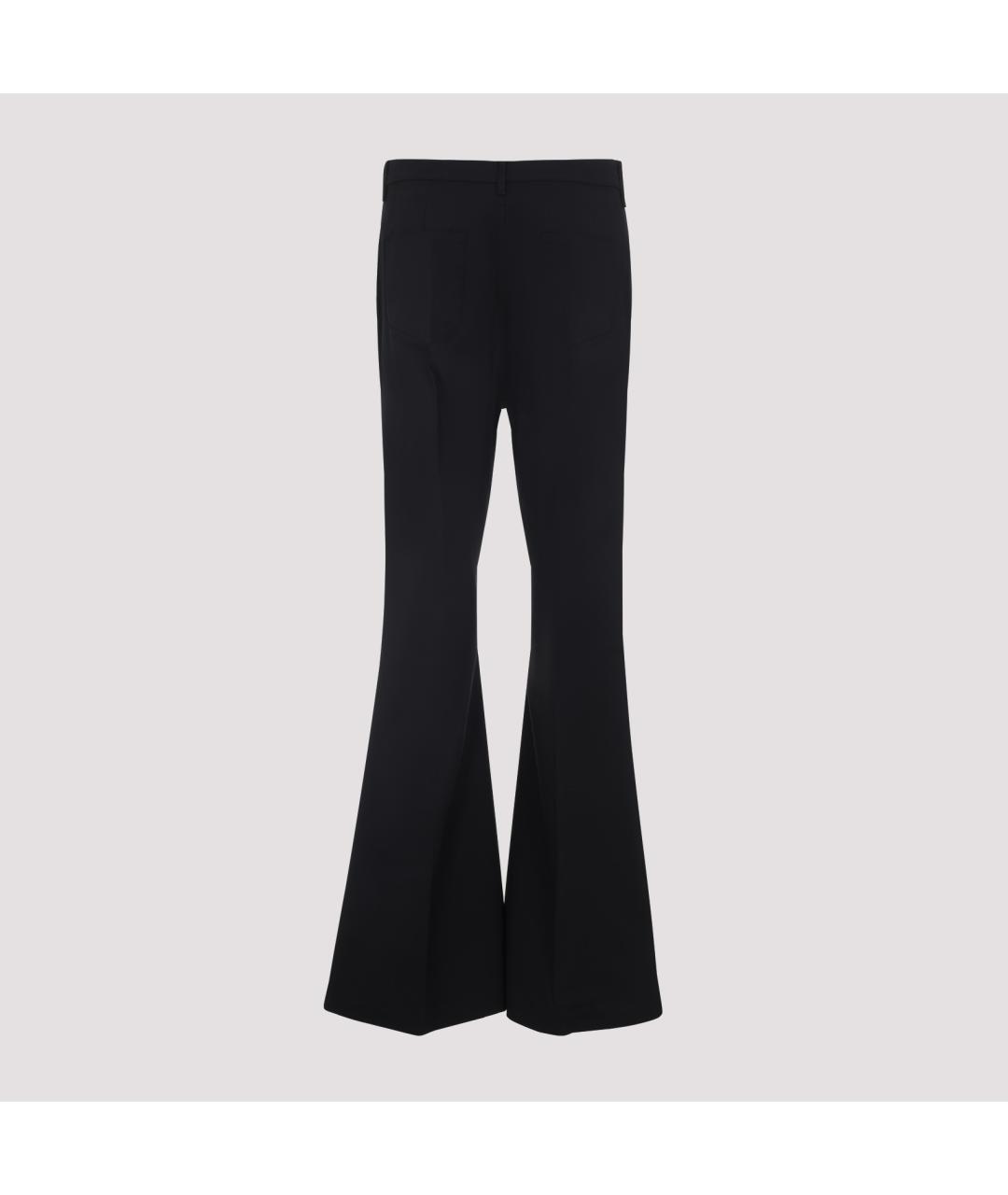RICK OWENS Черные хлопковые повседневные брюки, фото 2