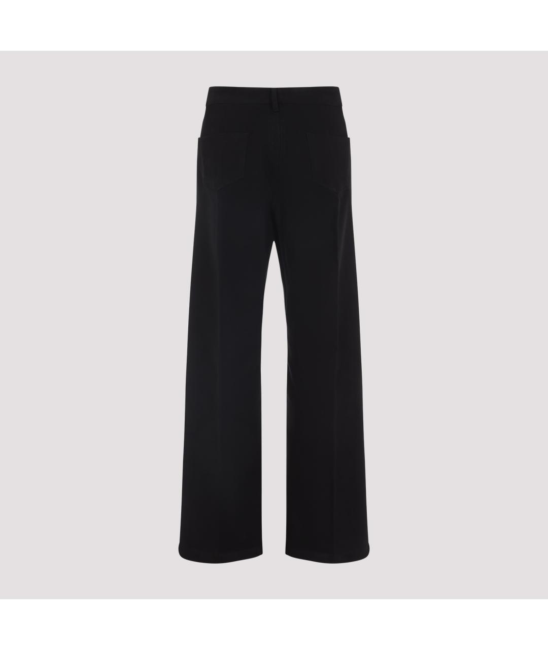 RICK OWENS Черные хлопковые прямые джинсы, фото 2