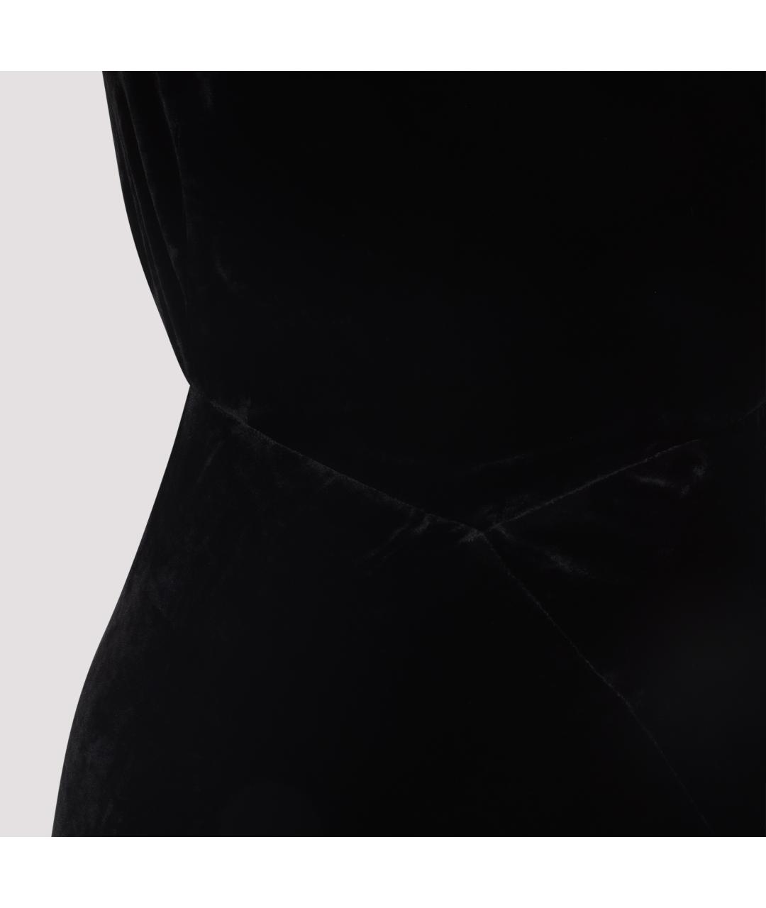 RICK OWENS Черное вискозное платье, фото 3