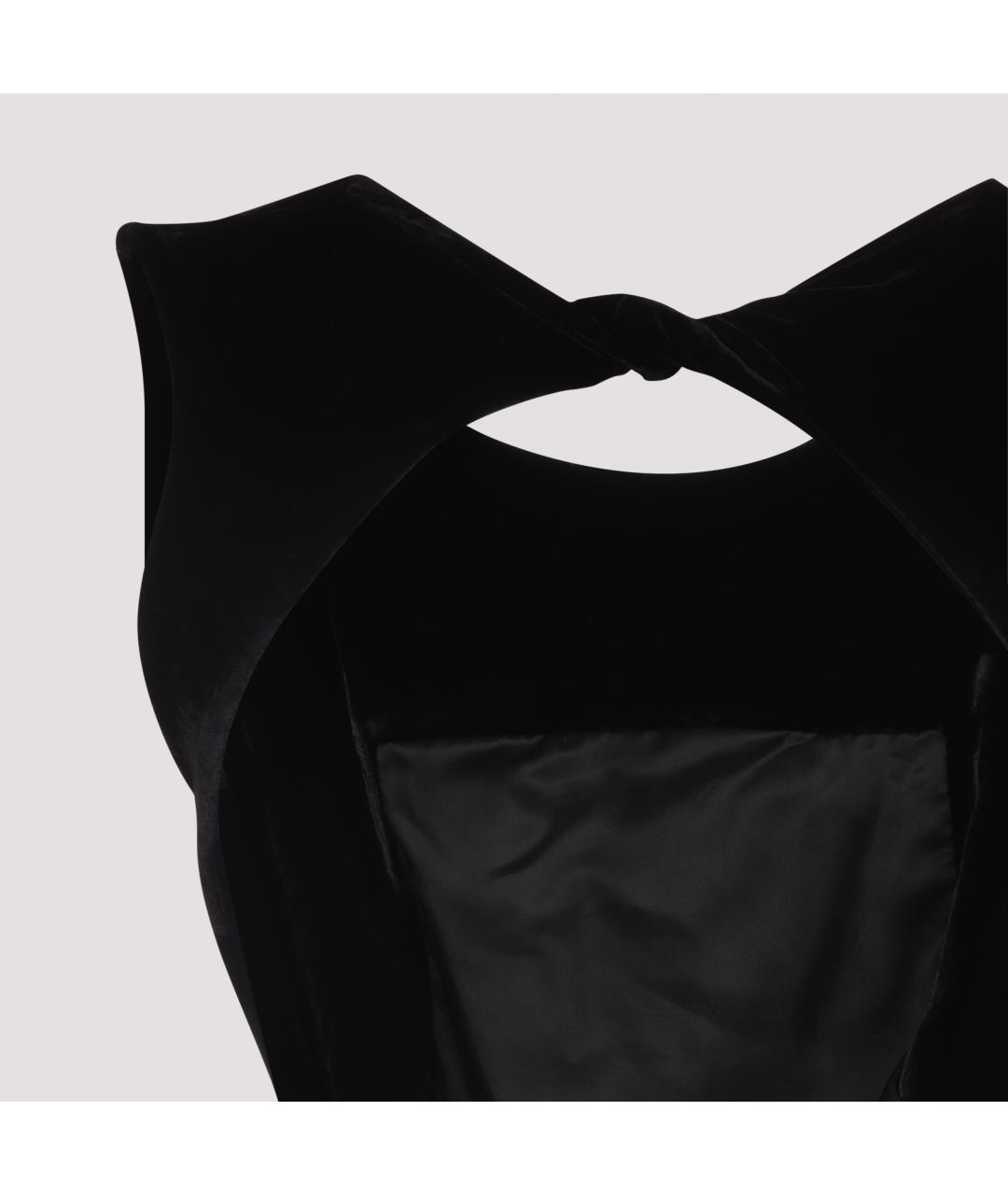 RICK OWENS Черное вискозное платье, фото 4