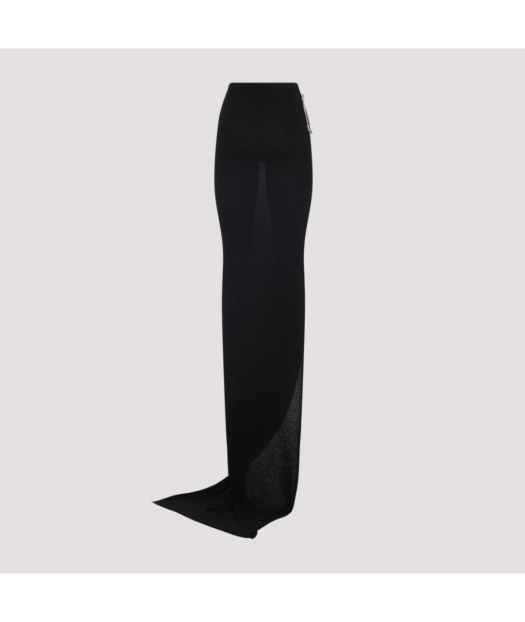 RICK OWENS Черная юбка макси, фото 3