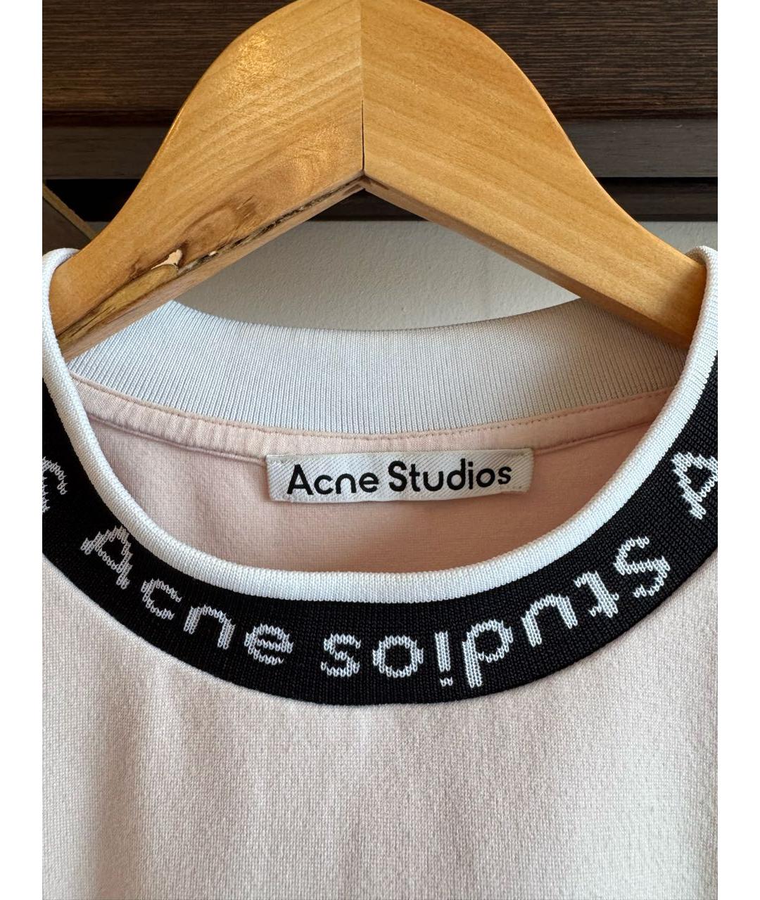 ACNE STUDIOS Розовая хлопковая футболка, фото 2