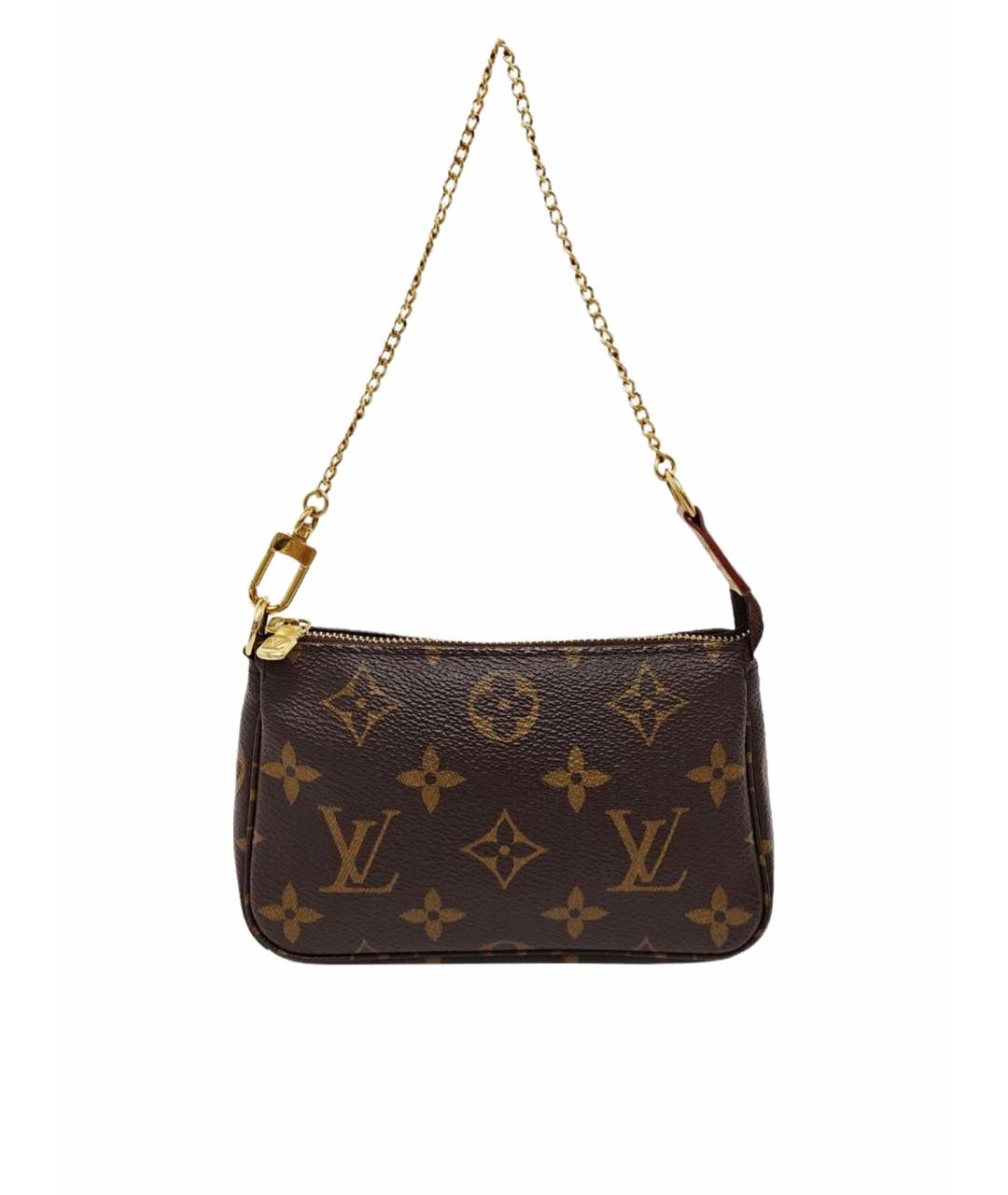 LOUIS VUITTON Коричневая сумка с короткими ручками, фото 1