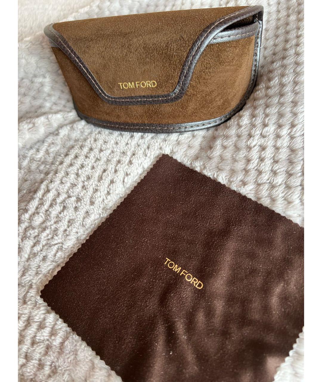 TOM FORD Черные пластиковые солнцезащитные очки, фото 4