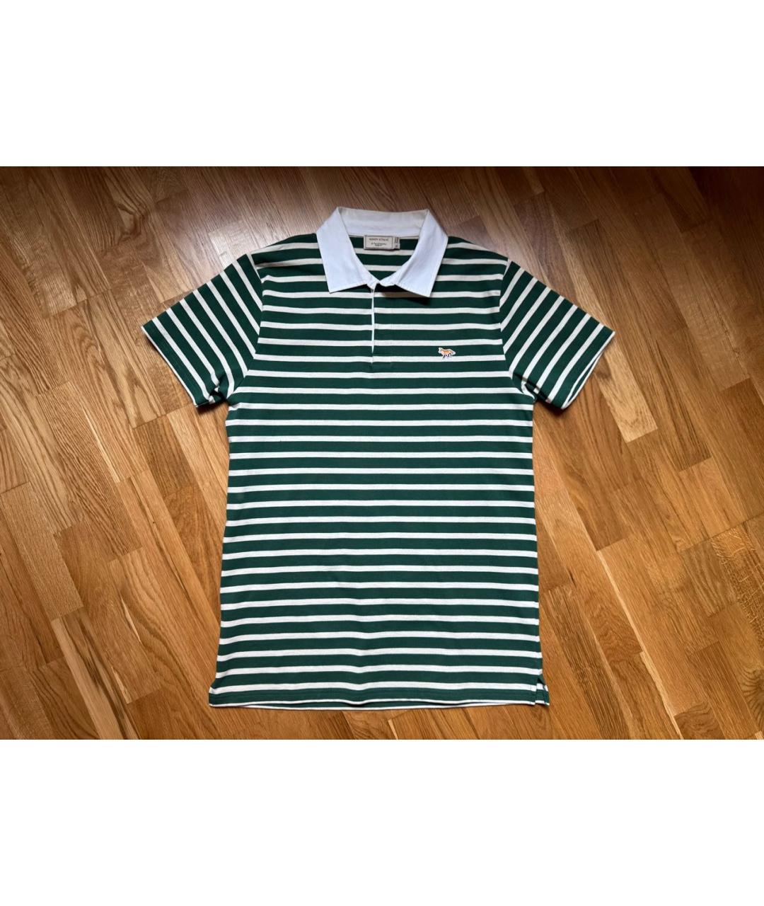 MAISON KITSUNE Мульти хлопковое поло с коротким рукавом, фото 7