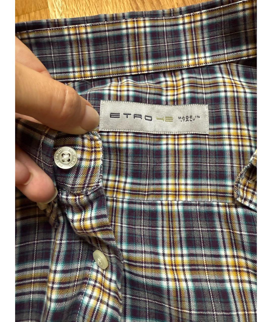 ETRO Мульти хлопковая кэжуал рубашка, фото 5