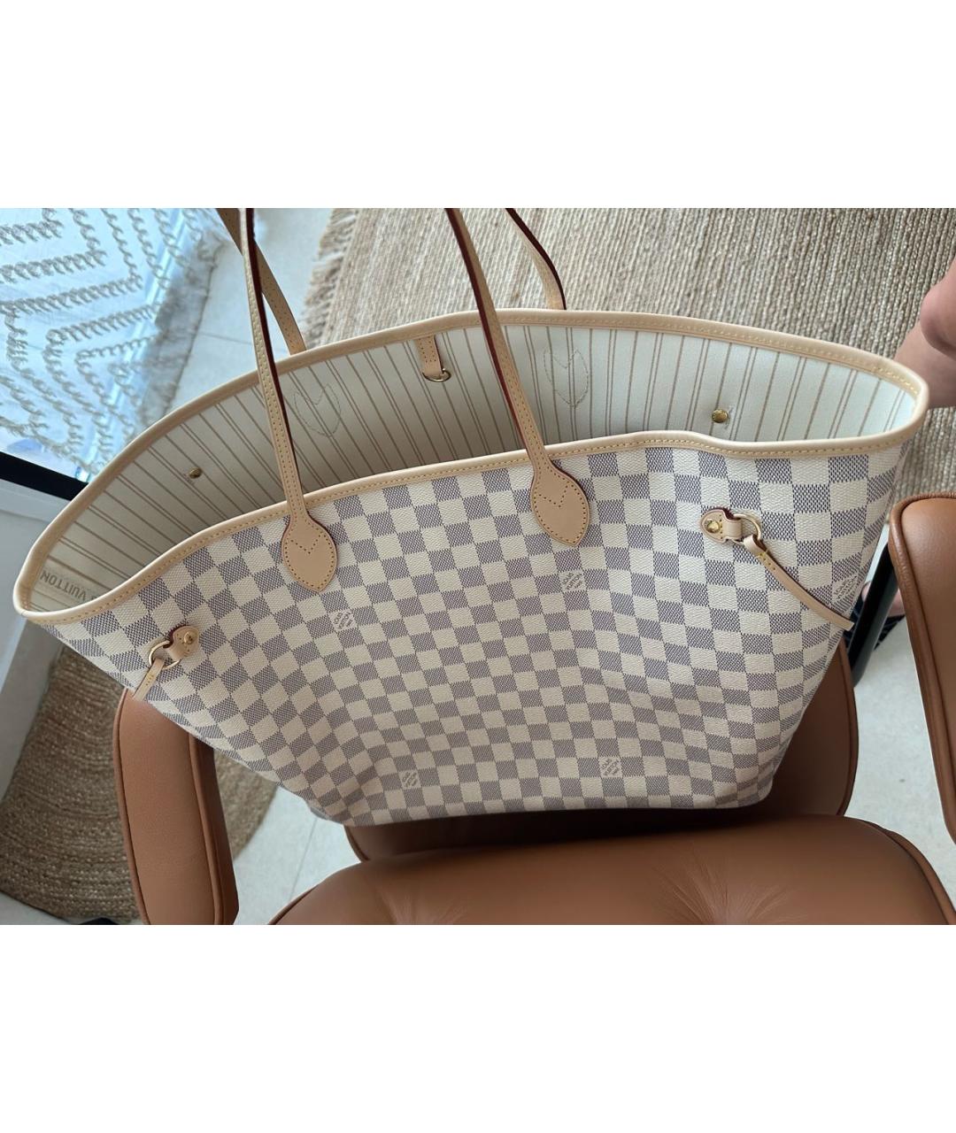 LOUIS VUITTON Белая сумка тоут, фото 2