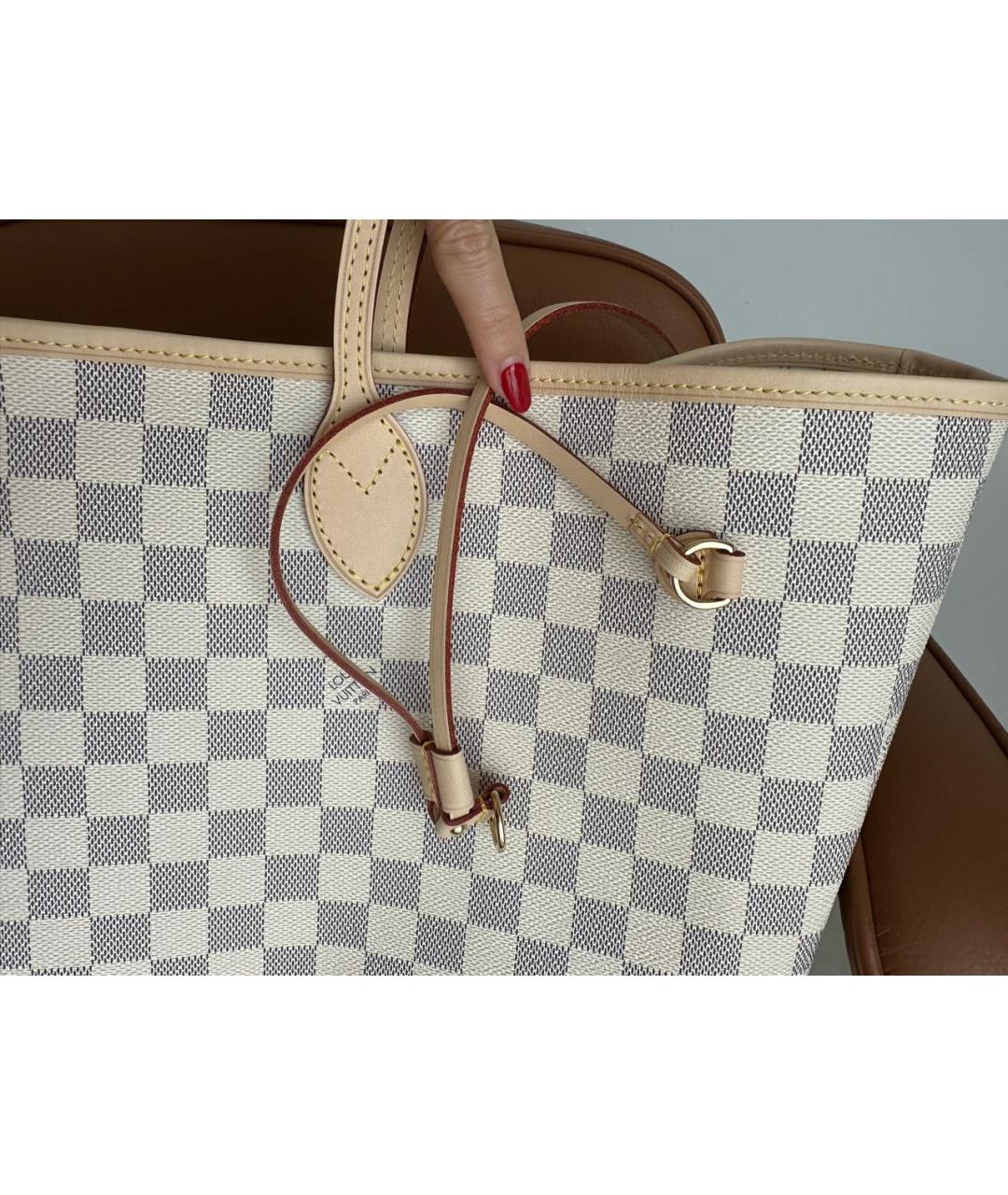 LOUIS VUITTON Белая сумка тоут, фото 6