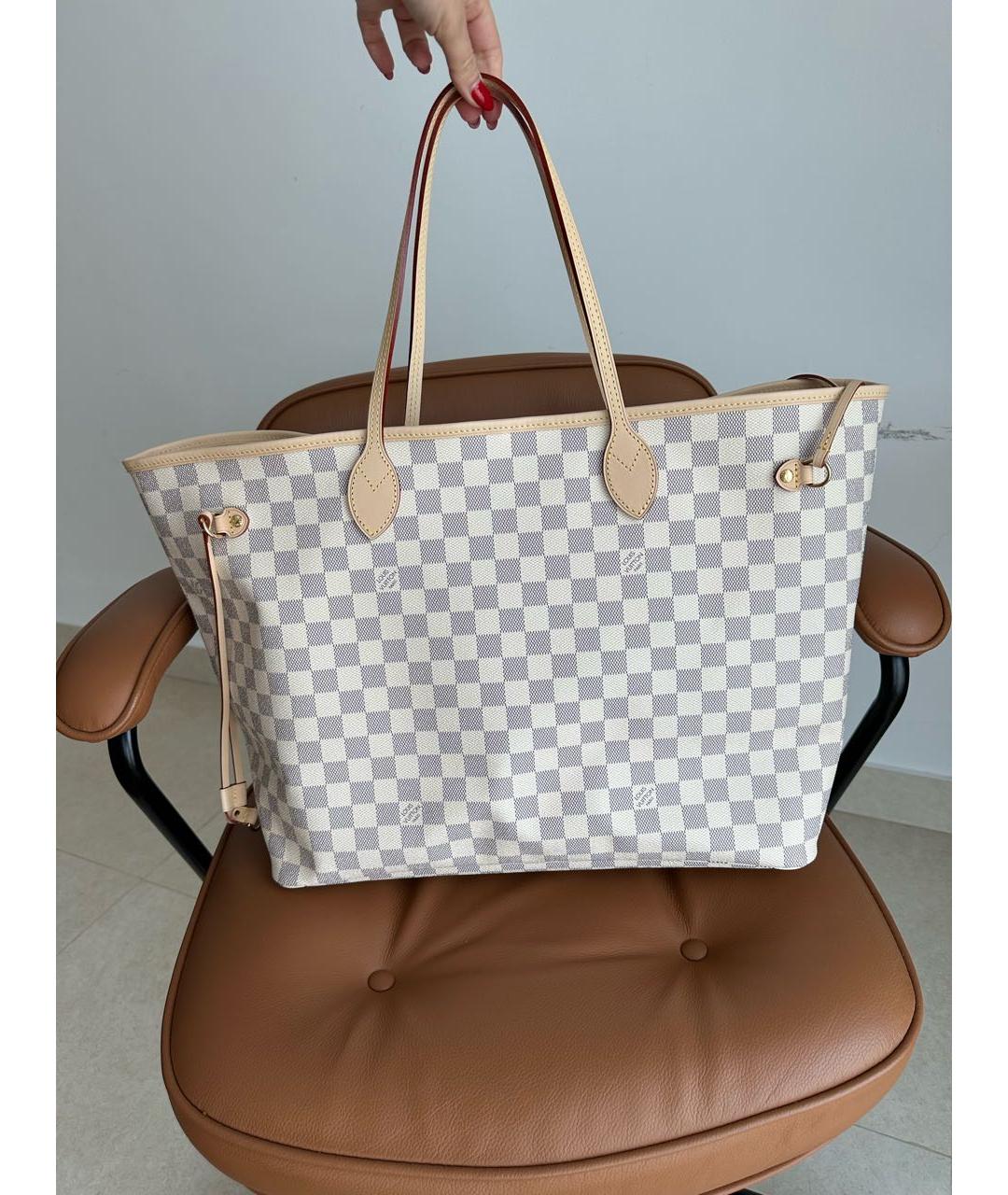 LOUIS VUITTON Белая сумка тоут, фото 7