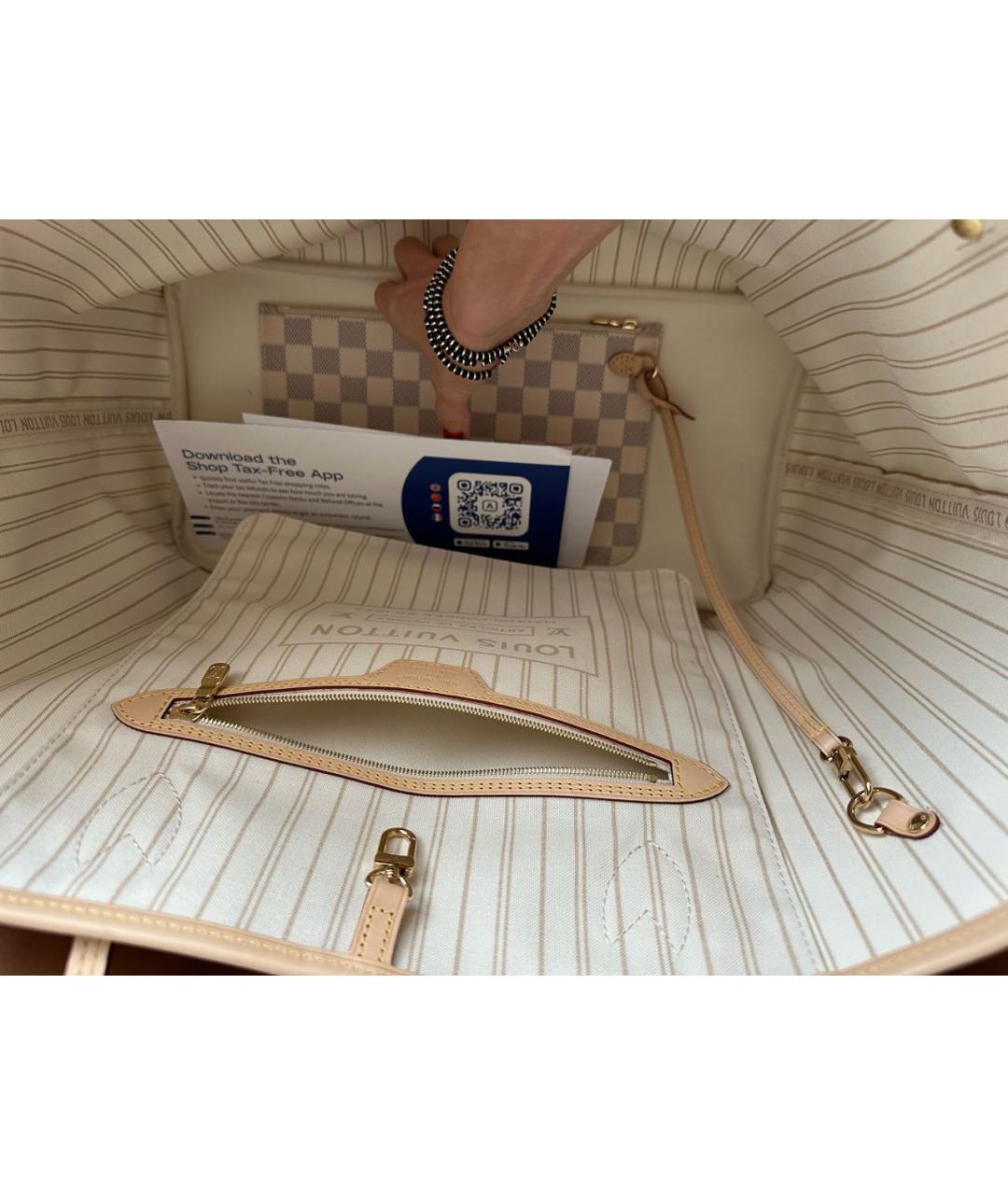 LOUIS VUITTON Белая сумка тоут, фото 3