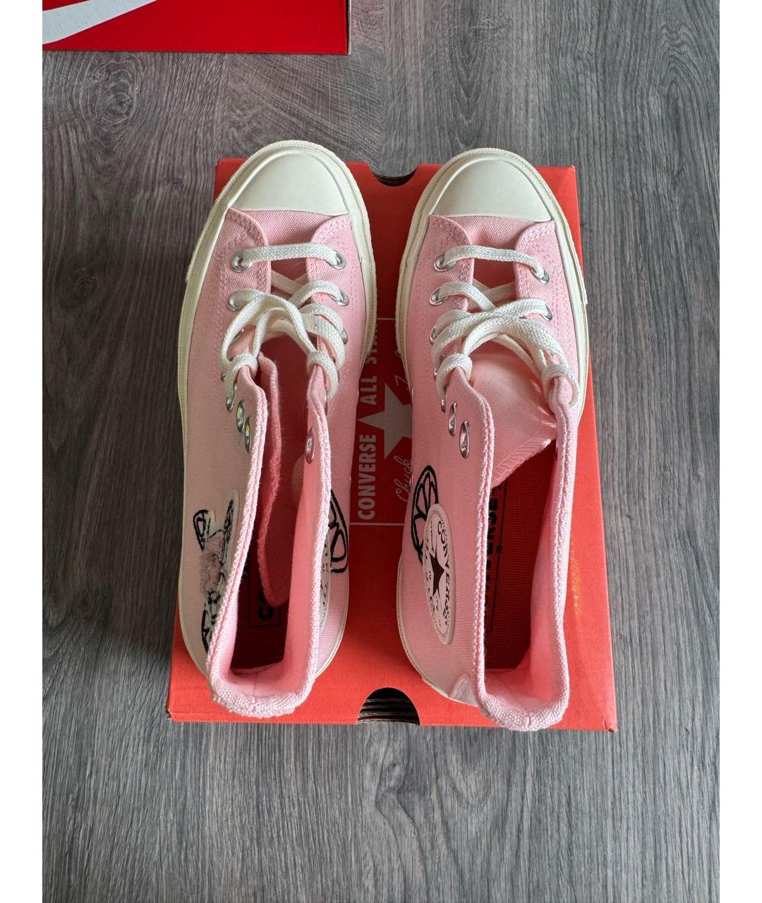 CONVERSE Розовые текстильные кеды, фото 3