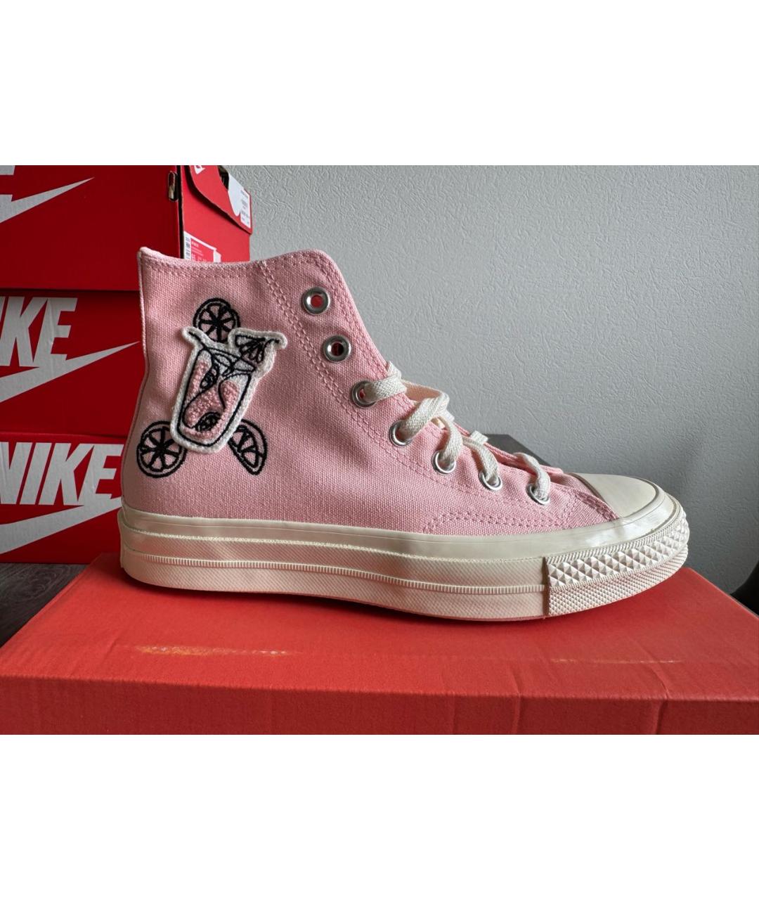 CONVERSE Розовые текстильные кеды, фото 9