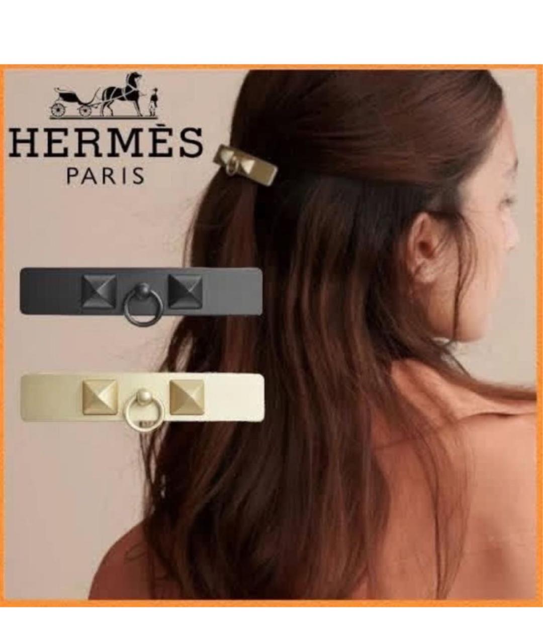 HERMES Золотая заколка, фото 7