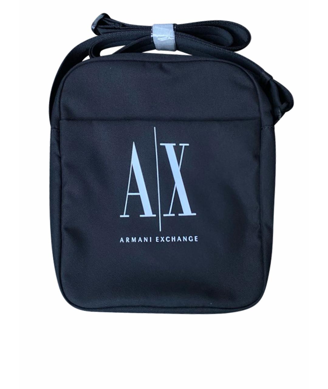 ARMANI EXCHANGE Черная тканевая сумка на плечо, фото 1