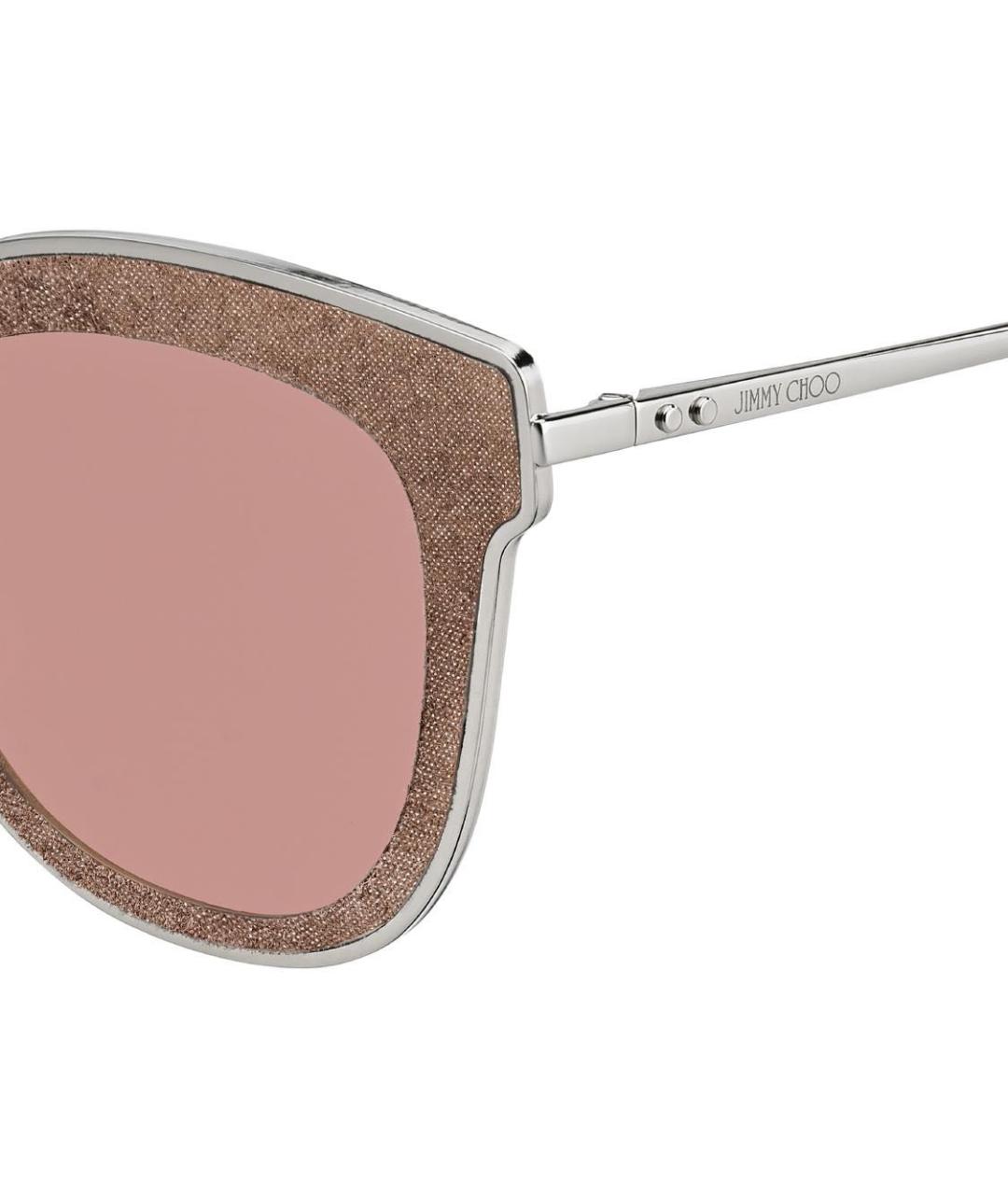 JIMMY CHOO Серебряные металлические солнцезащитные очки, фото 3