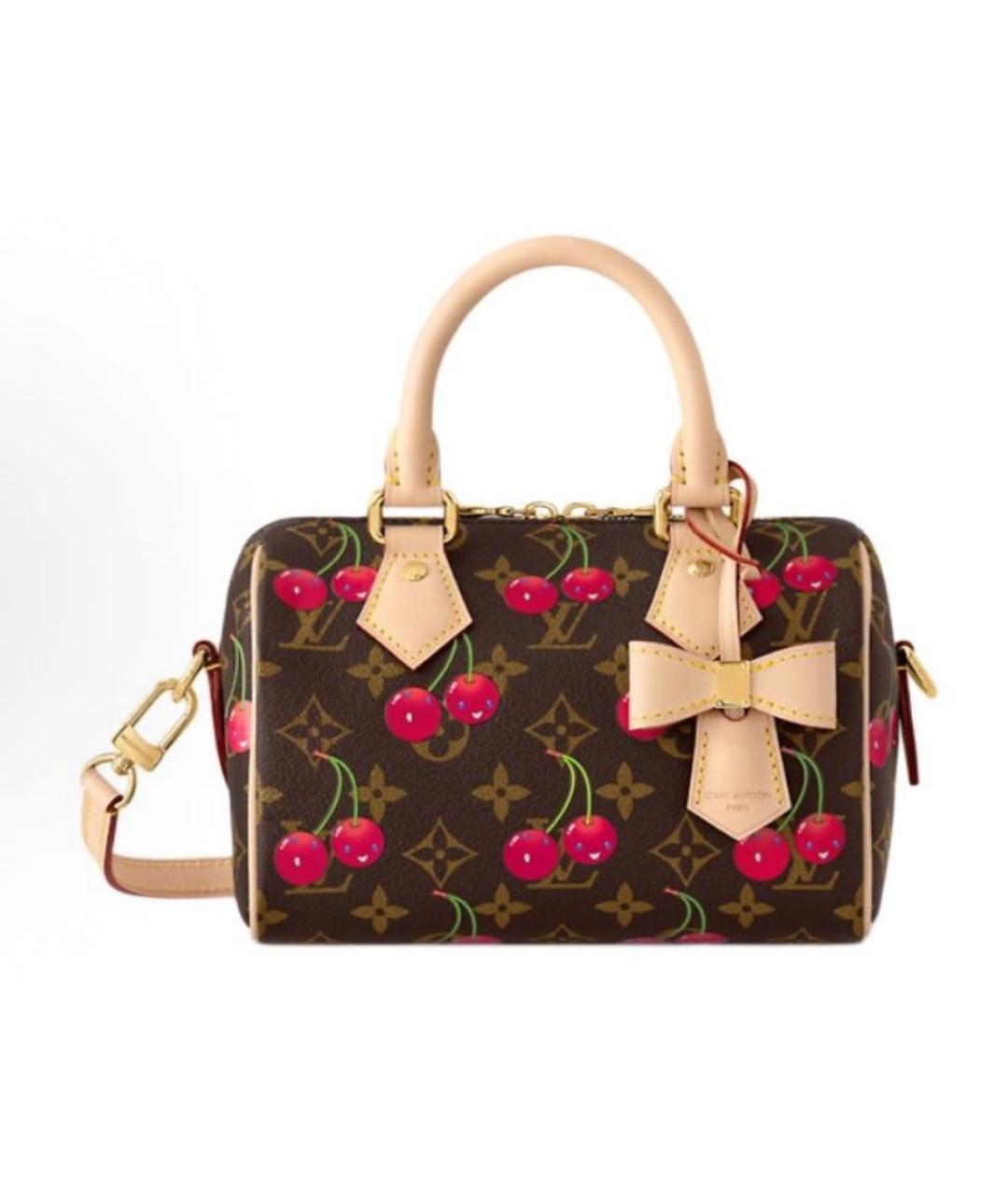 LOUIS VUITTON Коричневая сумка с короткими ручками, фото 7