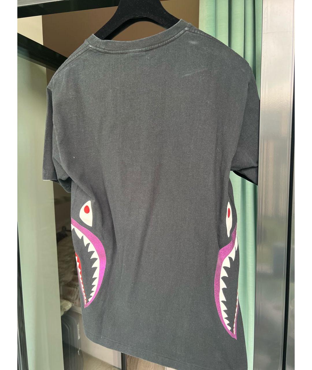 BAPE Черная хлопковая футболка, фото 2