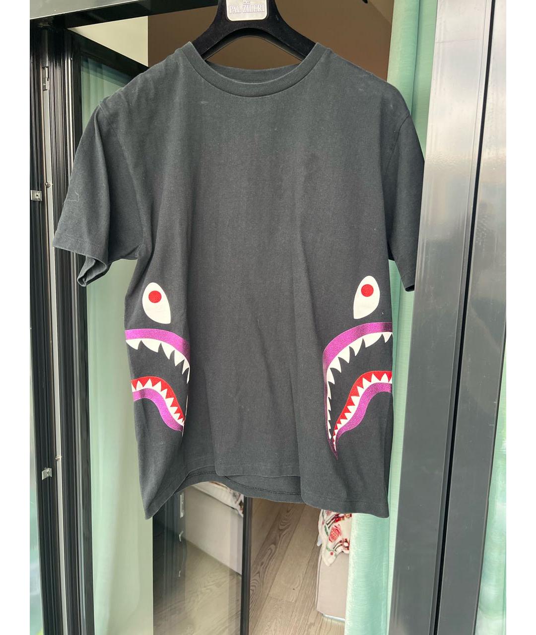 BAPE Черная хлопковая футболка, фото 5