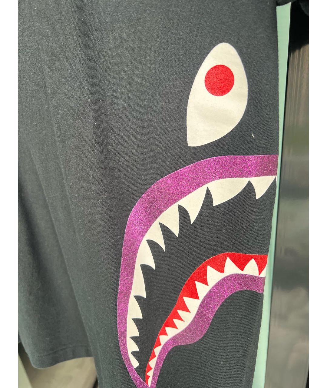 BAPE Черная хлопковая футболка, фото 4