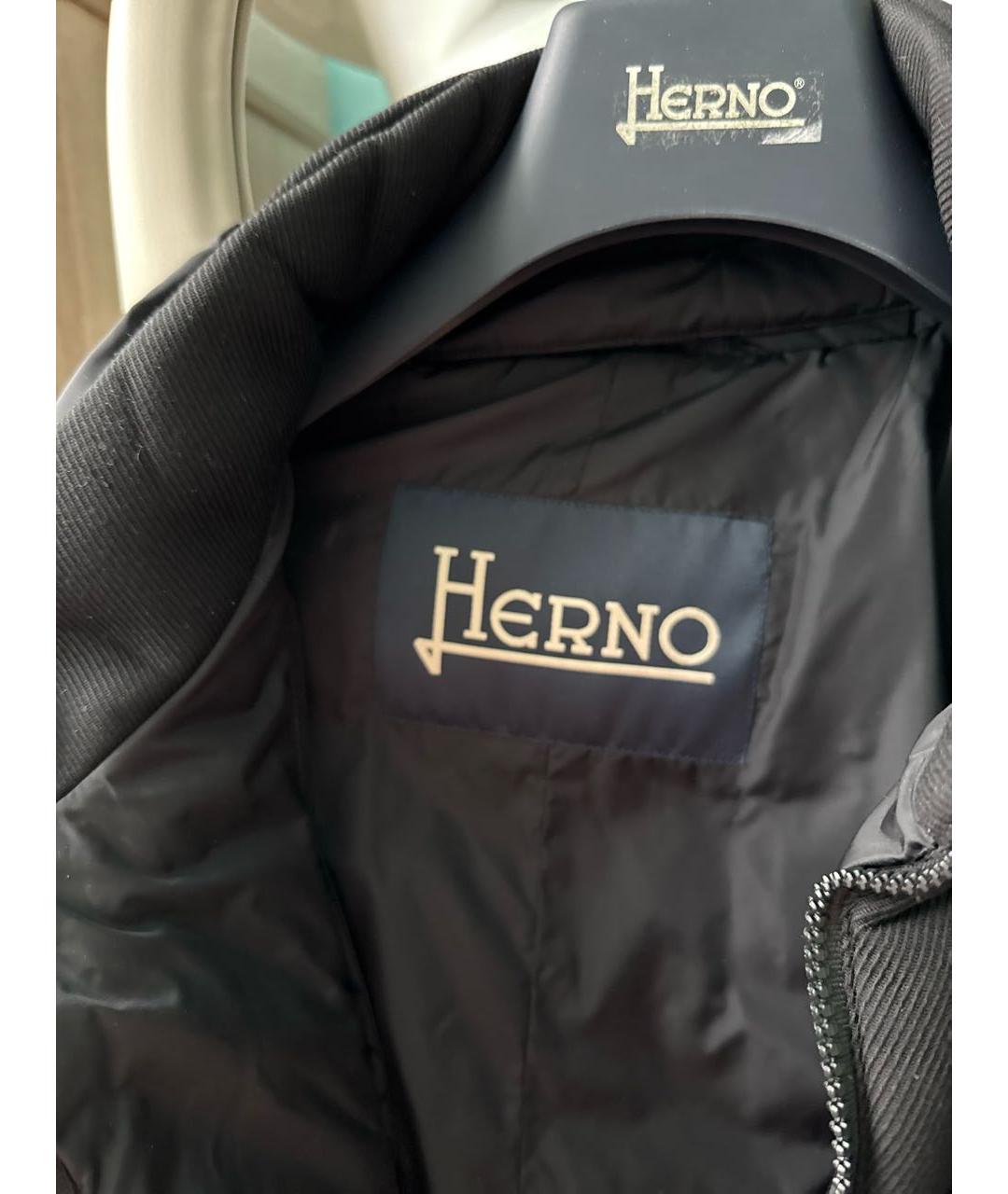 HERNO Черная полиамидовая куртка, фото 5