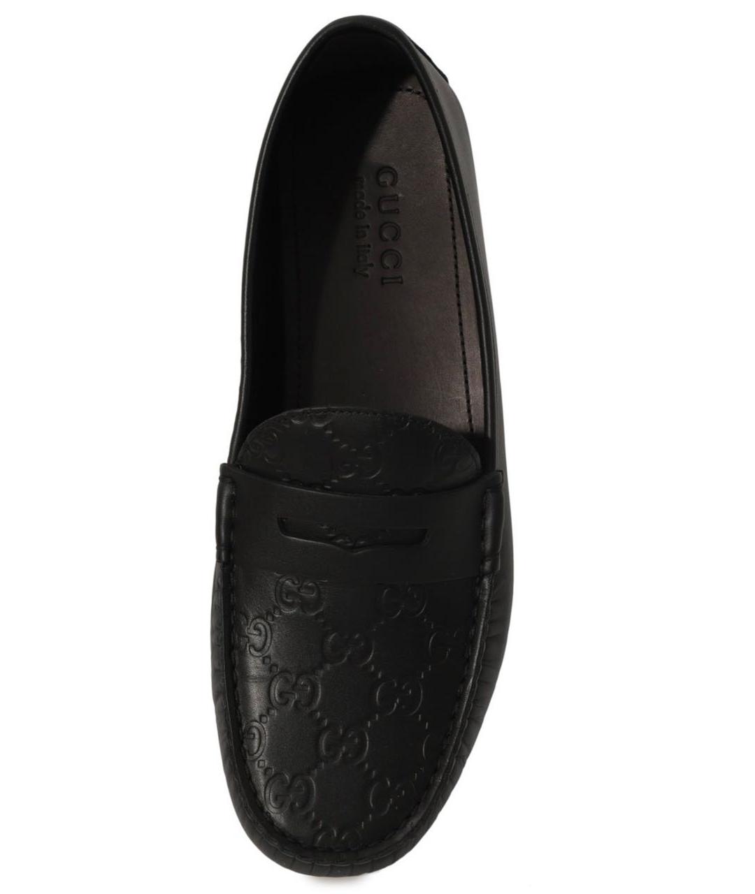 GUCCI Черные кожаные мокасины, фото 5