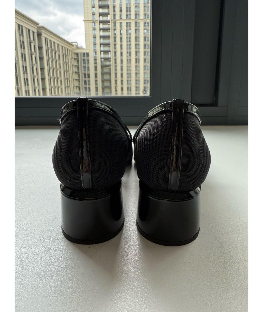 JIMMY CHOO Черные туфли из лакированной кожи, фото 4