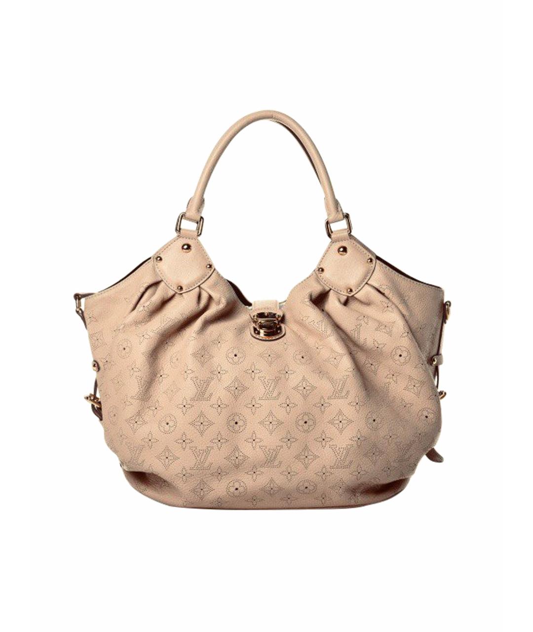 LOUIS VUITTON Бежевая кожаная сумка тоут, фото 1