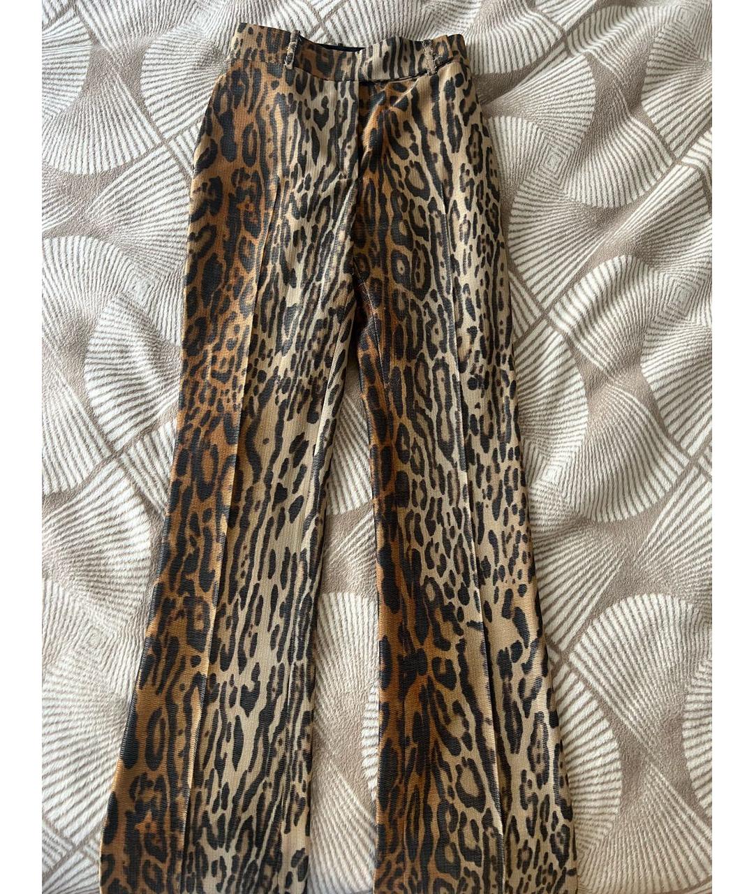 ERMANNO SCERVINO Коричневый шелковый костюм с брюками, фото 2