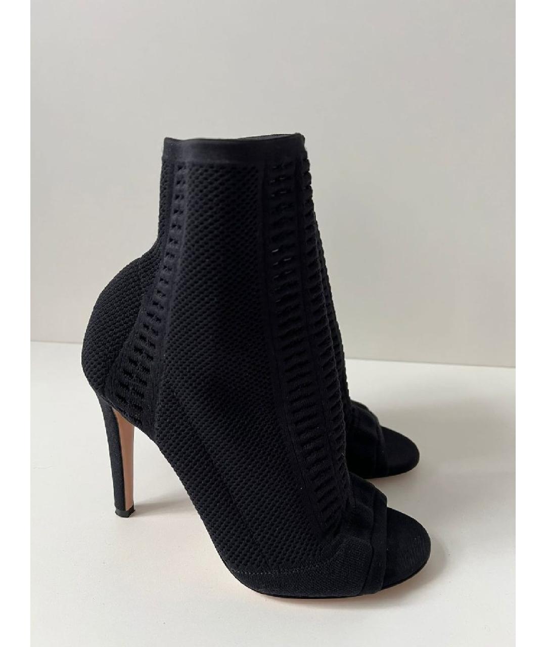 GIANVITO ROSSI Черные текстильные ботильоны, фото 2