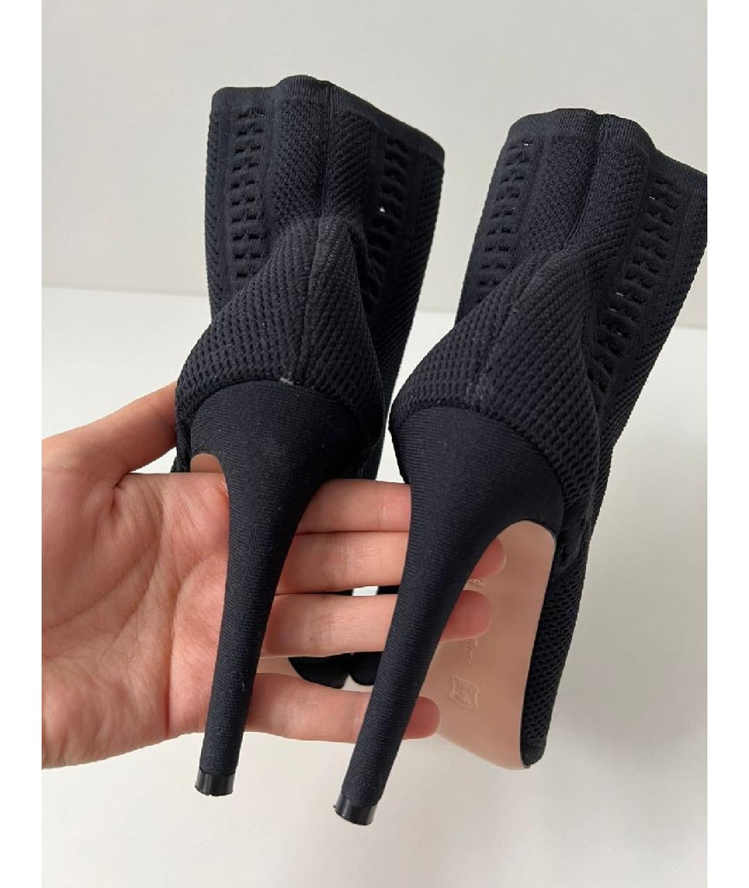 GIANVITO ROSSI Черные текстильные ботильоны, фото 5
