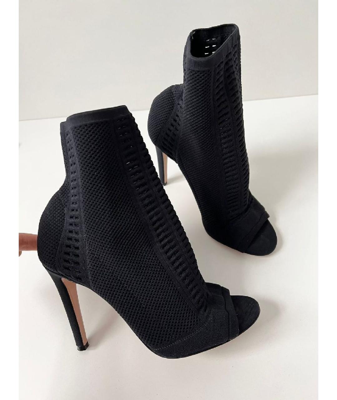 GIANVITO ROSSI Черные текстильные ботильоны, фото 7