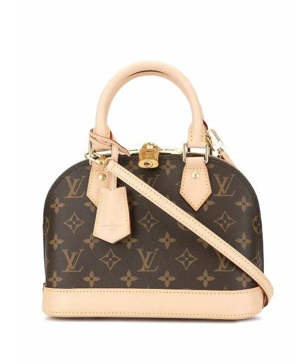 LOUIS VUITTON Коричневая сумка с короткими ручками, фото 1