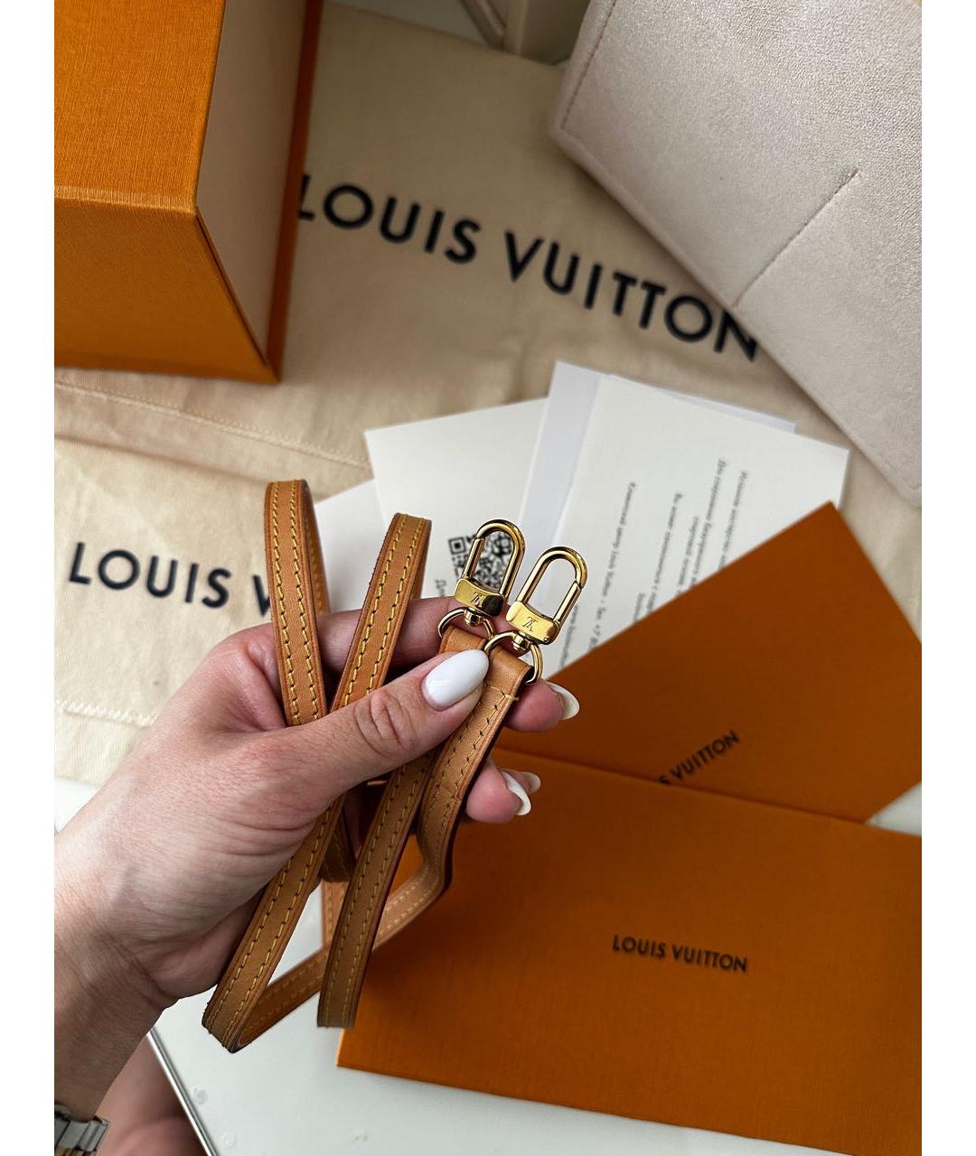 LOUIS VUITTON Коричневая сумка с короткими ручками, фото 6