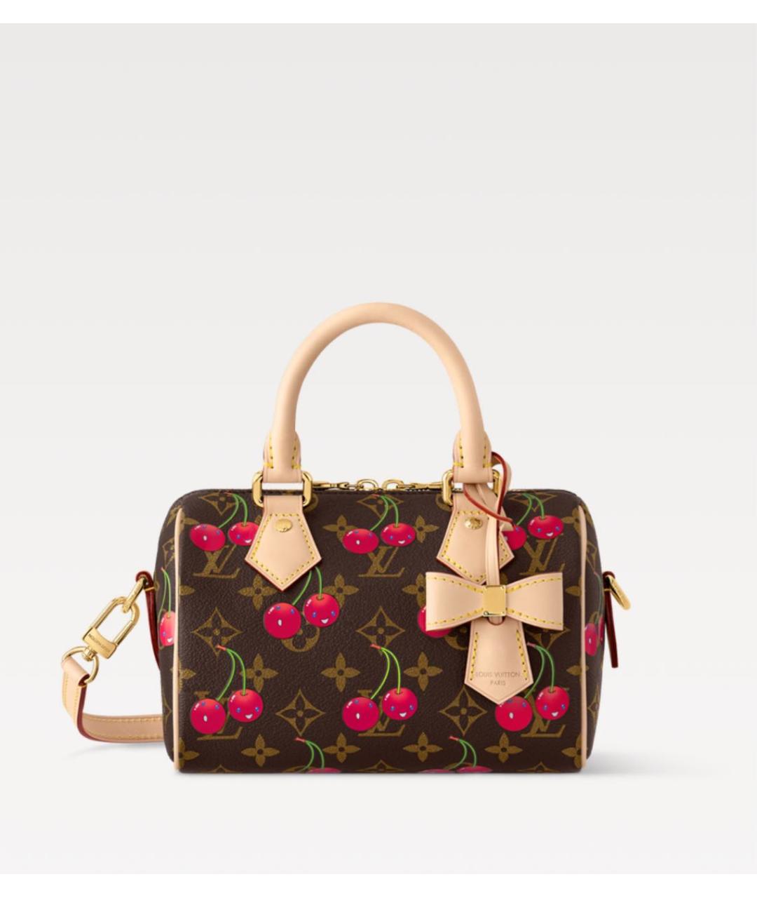 LOUIS VUITTON Коричневая сумка с короткими ручками, фото 6