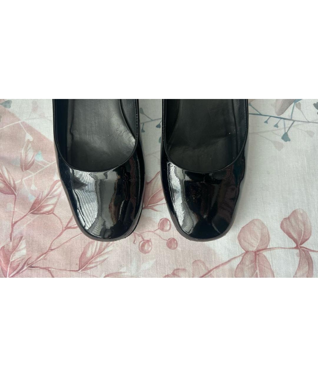 CHANEL Черные туфли из лакированной кожи, фото 5