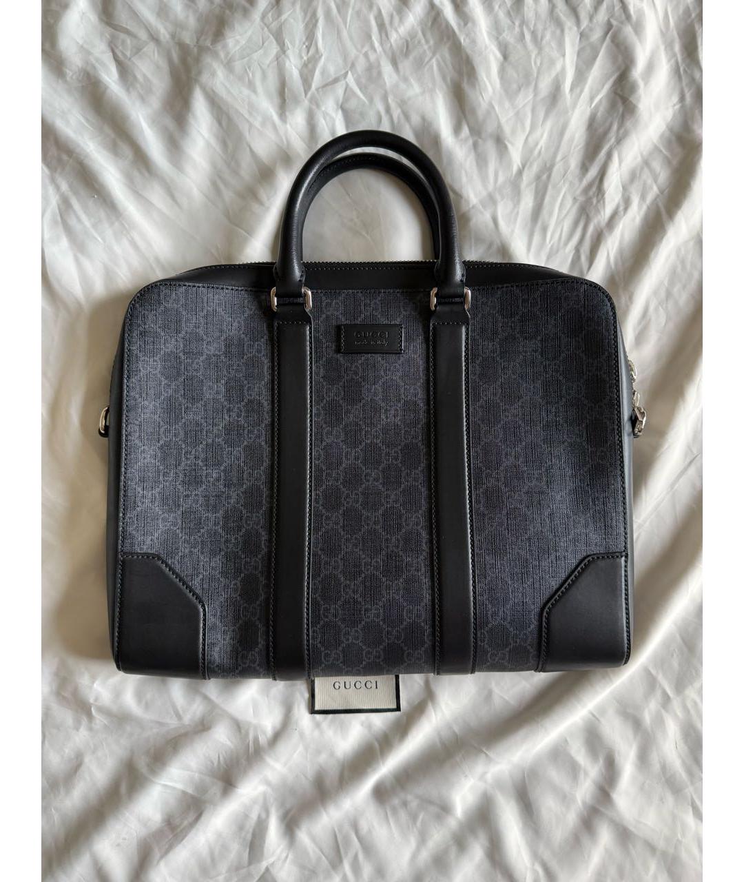 GUCCI Черная кожаная сумка на плечо, фото 5